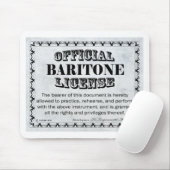 Tapis De Souris Licence Baritone (Avec souris)