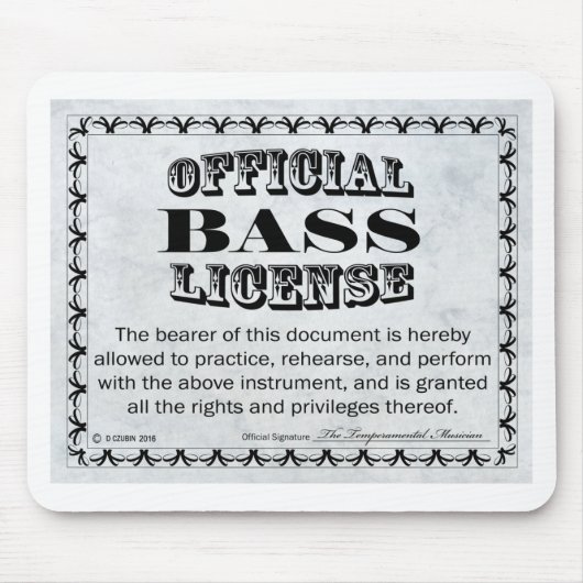 Tapis De Souris Licence basse (Devant)