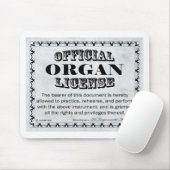 Tapis De Souris Licence d'organe (Avec souris)