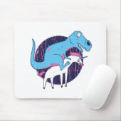 Tapis De Souris Licorne à cheval sur un Trex (Avec souris)