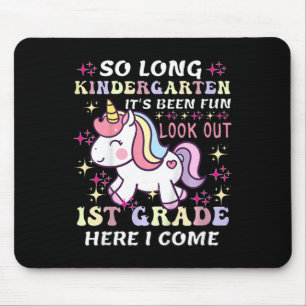 Tapis De Souris Licorne Au revoir maternelle ça a été amusant Atte