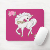 Tapis De Souris licorne blanche (Avec souris)