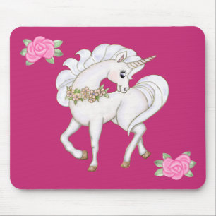 Tapis De Souris licorne blanche