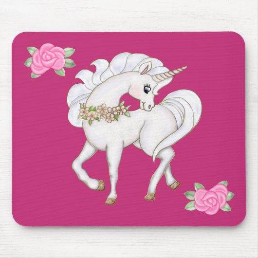 Tapis De Souris licorne blanche (Devant)