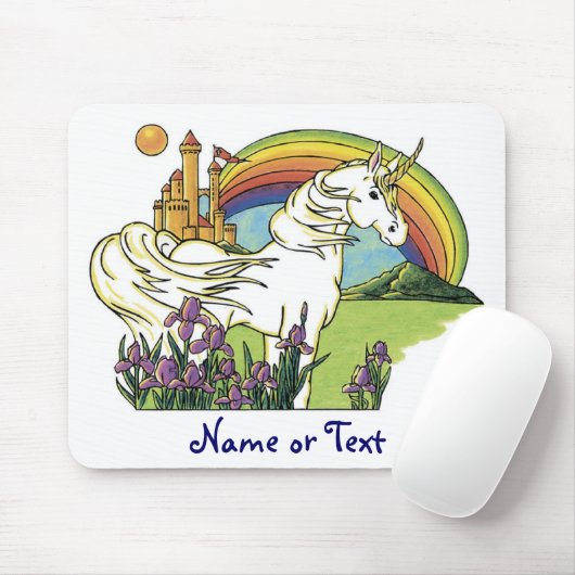 Tapis De Souris Licorne de conte de fées (Avec souris)