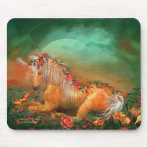 Tapis De Souris Licorne des roses Mousepad