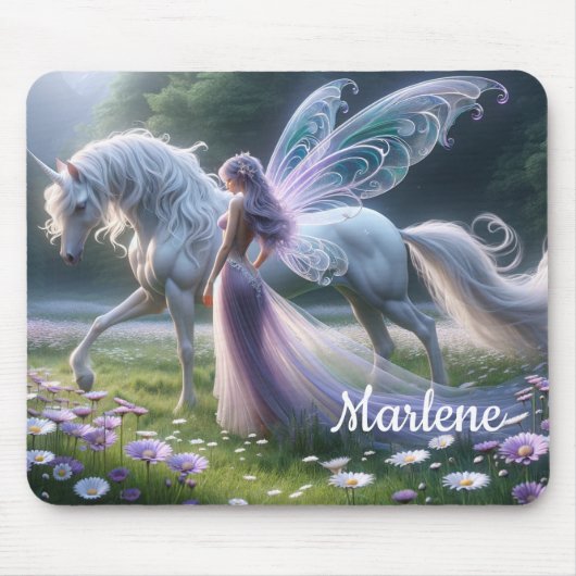 Tapis de souris Licorne Fantaisie (Devant)