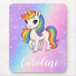 Tapis De Souris Licorne magique colorée