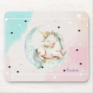 Tapis De Souris Licorne Magique, Lune, Étoiles