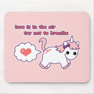 Tapis De Souris Licorne mignonne de Valentine