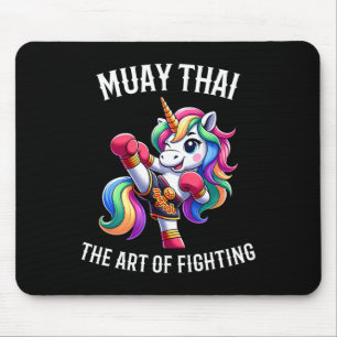 Tapis De Souris Licorne Muay Thai Mignonne - Kickboxing Et Licorne