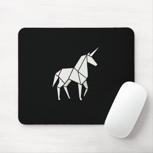 Tapis de souris LICORNE ORIGAMI (Avec souris)