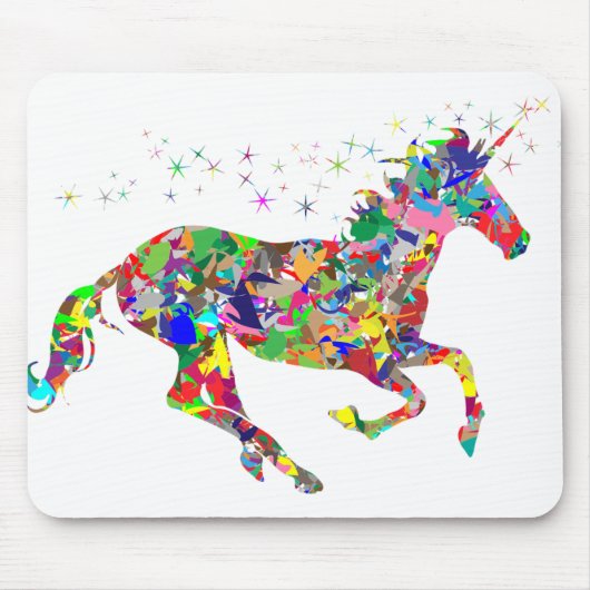 Tapis De Souris Licorne Rainbow (Devant)