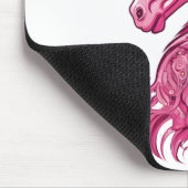 Tapis De Souris Licorne rose abstraite (Coin)