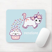 Tapis De Souris Licorne rose de Pooping (Avec souris)