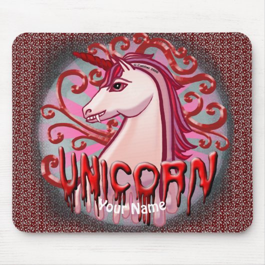Tapis de souris Licorne Vampire (Devant)