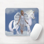 Tapis De Souris Licornes Mousepad de Fae d'anges (Avec souris)