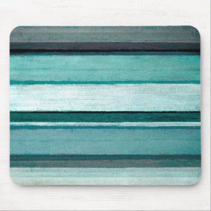 Tapis De Souris "Lien" Teal et art abstrait gris
