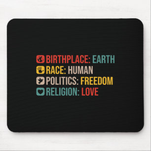 Tapis De Souris Lieu de naissance Terre Race Politique humaine Lib
