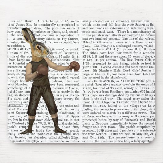 Tapis De Souris Lièvre de boxe (Devant)