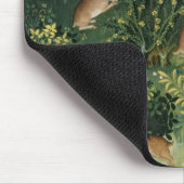 Tapis De Souris Lièvres dans un bois (Coin)