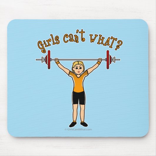 Tapis De Souris Lifter de poids (Blonde) (Devant)