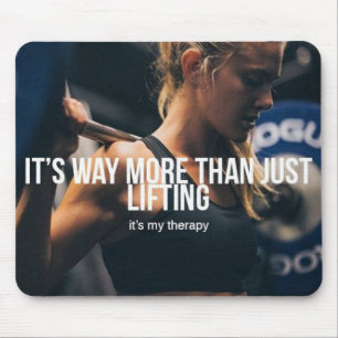 Tapis De Souris Lifting Is My Therapy - entraînement de gym pour f