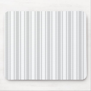Tapis De Souris Light grey and white candy stripes