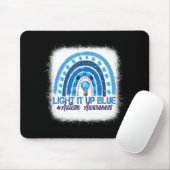 Tapis De Souris Light It Up Blue Rainbow (Avec souris)