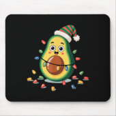 Tapis De Souris Lighting Avocado Ugly Christmas Sweater Guacamole (Devant)