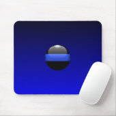 Tapis De Souris Ligne bleue mince (Avec souris)