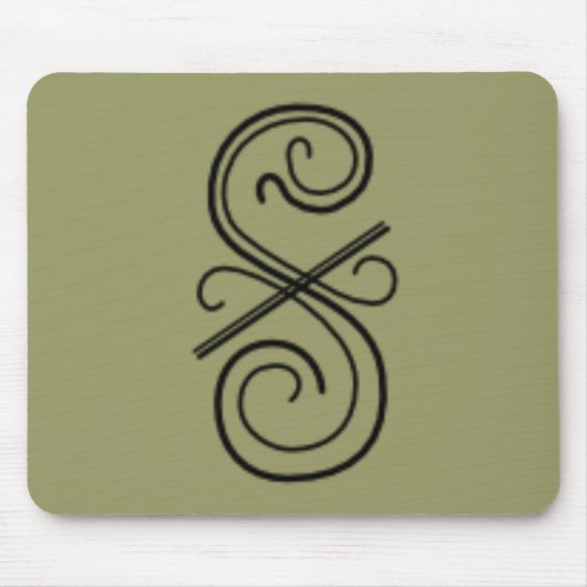 Tapis De Souris Ligne courbée Mousepad (Devant)