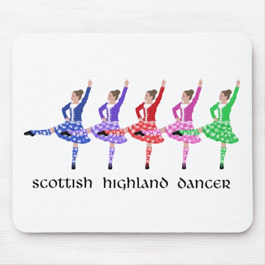 Tapis De Souris Ligne de danse highland écossaise (Devant)