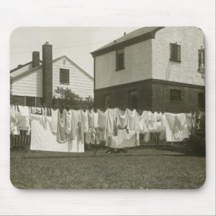 Tapis De Souris Ligne de lavage en dehors des maisons