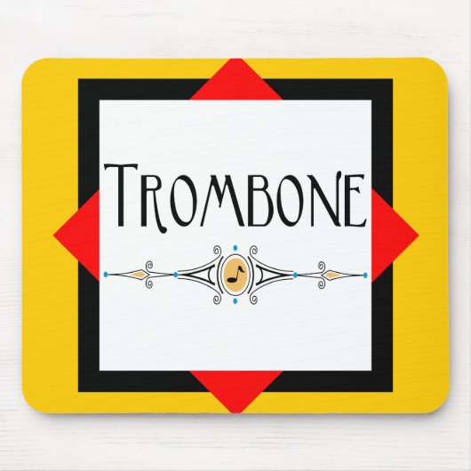 Tapis De Souris Ligne décorative Trombone (Devant)