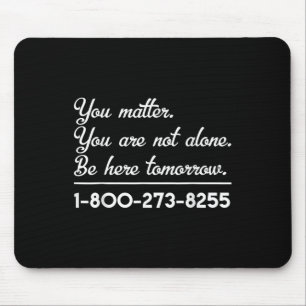 Tapis De Souris Ligne D'Information Sur Le Suicide - Sensibilisati