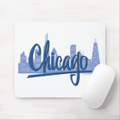 Tapis De Souris Ligne Skyline de Chicago Windy City (Avec souris)
