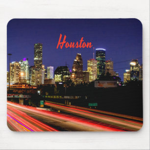 Tapis De Souris Ligne Skyline de Houston Texas City