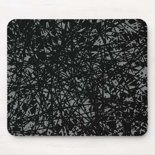 Tapis De Souris Lignes Abstraites - Gris (Devant)