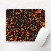 Tapis De Souris Lignes Abstraites - Orange (Avec souris)
