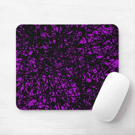 Tapis De Souris Lignes Abstraites - Violet (Avec souris)