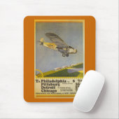 Tapis De Souris Lignes aériennes vaillantes (Avec souris)