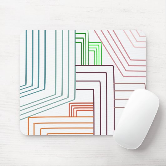 Tapis De Souris Lignes Art Déco (Avec souris)
