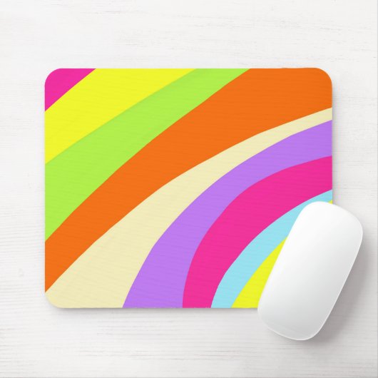 Tapis De Souris Lignes colorées (Avec souris)