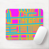 Tapis De Souris "Lignes de communication" Abstraites (Avec souris)
