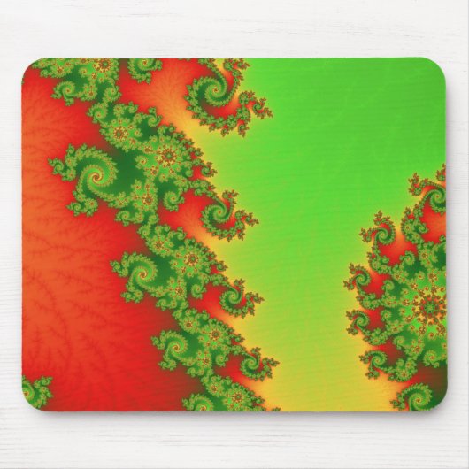 Tapis de souris Lignes de Noël (Devant)
