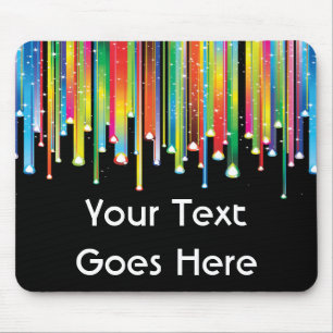 Tapis De Souris Lignes d'égoutture de peinture Mousepad