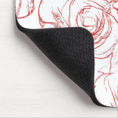 Tapis De Souris Lignes directrices de Red Roses (Coin)