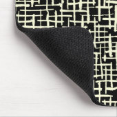 Tapis De Souris Lignes encrées - Crème sur noir (Coin)