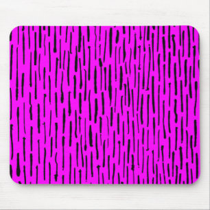 Tapis De Souris Lignes encrées - Magenta